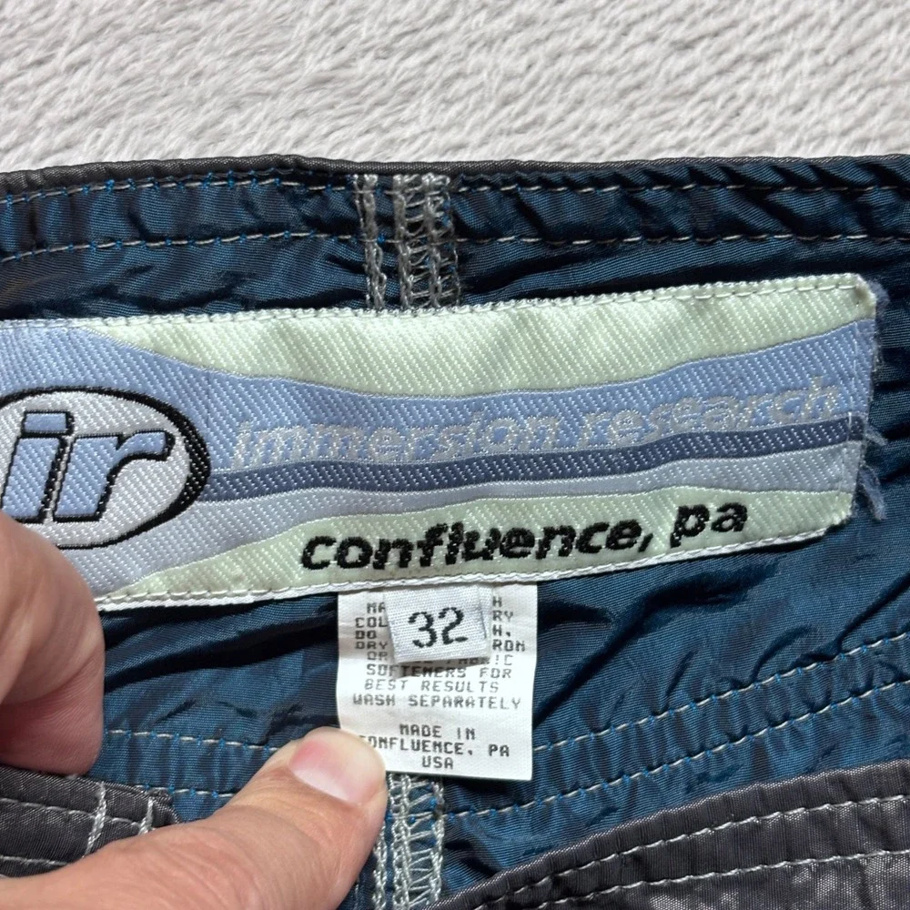 Immersion Research Board Shorts Mens 32 Technical Blue Grey Surf EUC